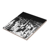 Black & White New York Fliese (Seite)