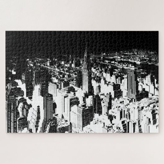 Black & White New York Puzzle (Horizontal)