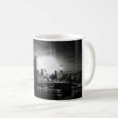 Black & White New York Skyline Kaffeetasse (VorderseiteRechts)