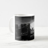 Black & White New York Skyline Kaffeetasse (Vorderseite Links)