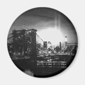 Black & White New York Skyline Magnet (Vorne)