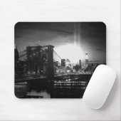 Black & White New York Skyline Mousepad (Mit Mouse)