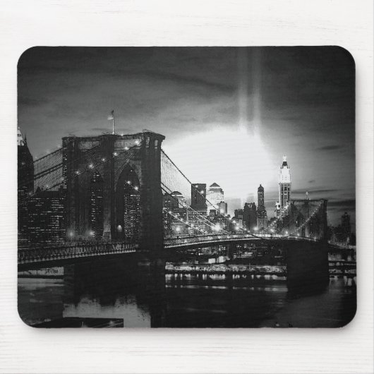 Black & White New York Skyline Mousepad (Vorne)