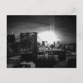 Black & White New York Skyline Postkarte (Vorderseite)