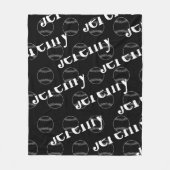 Black & White Novelty Baseball Fleece Blanket (Vorderseite)
