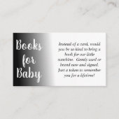 Black & White Ombre Buchungsanfrage Kinderdusche Begleitkarte (Vorderseite)