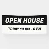 Black & White Open House l Real Anwesen Banner (Horizontal)