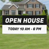 Black & White Open House l Real Anwesen Banner