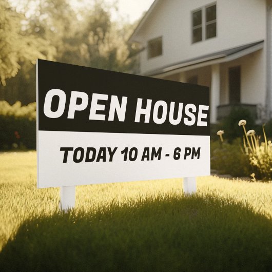 Black & White Open House l Real Anwesen Banner