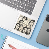 Black & White Paintings Celebrating Diversity  Aufkleber (Laptop mit iPhone)