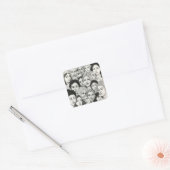 Black & White Paintings Celebrating Diversity  Quadratischer Aufkleber (Umschlag)