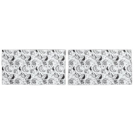 Black & White Paisley Pattern –Elegant Textile Art Kissenbezug