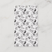 Black & White Paisley Pattern –Elegant Textile Art Terminkarte (Vorderseite)