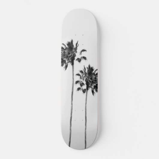 Black & White Palm Duo Finesse #1 #tropic #wall Skateboard (Vorderseite)