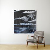 Black & White Palm Trees Wandteppich (Beispiel)