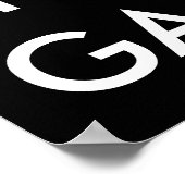 Black & White Panoramic Basketball Poster (Ecke)