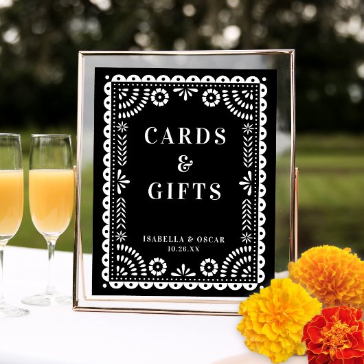 Black & White Papado Hochzeitszeichen Poster