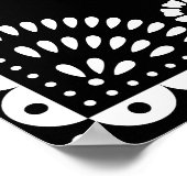 Black & White Papel Picado Hochzeitszeichen Poster (Ecke)