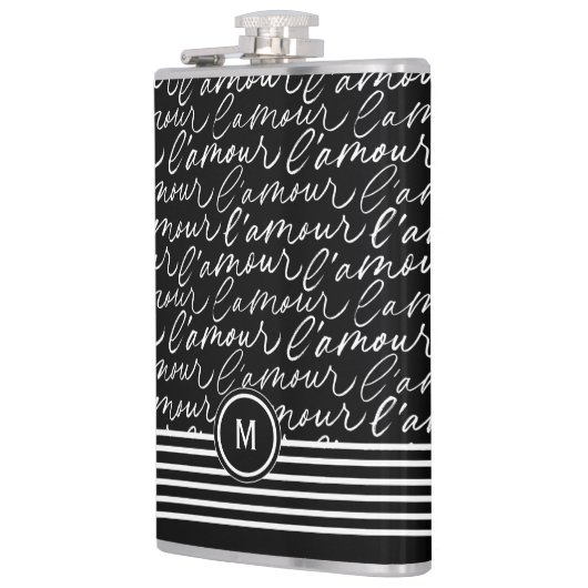 Black & White "Paris Dreaming" Flachmann (Links)