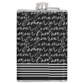 Black & White "Paris Dreaming" Flachmann (Rückseite)