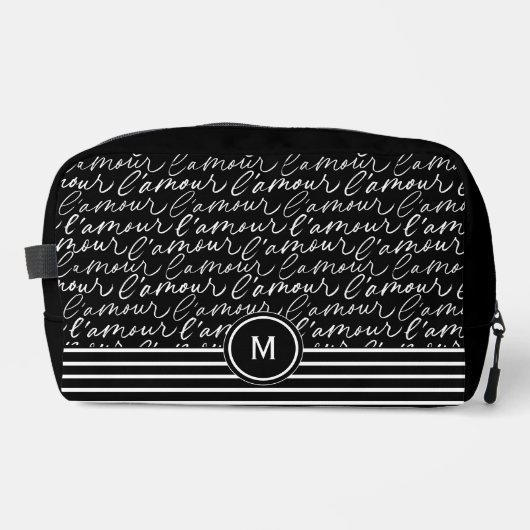 Black & White "Paris Dreaming" Waschbeutel (Vorderseite)