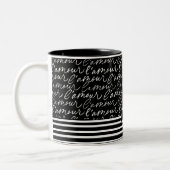 Black & White "Paris Dreaming" Zweifarbige Tasse (Links)