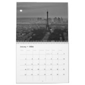 Black & White Paris Eiffel Tower Kalender (Jan 2026)