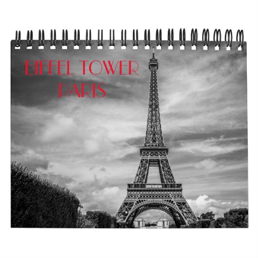 Black & White Paris Eiffel Tower Kalender (Titelbild)