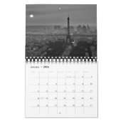 Black & White Paris Eiffel Tower Kalender (Jan 2026)