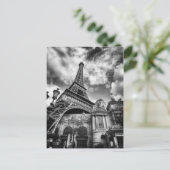 Black & White Paris Postkarte (Stehend Vorderseite)