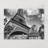 Black & White Paris Postkarte (Vorderseite)