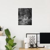 Black & White Park Bench 16x20 Plakatwerbung Poster (Heimbüro)