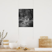 Black & White Park Bench 16x20 Plakatwerbung Poster (Küche)