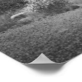 Black & White Park Bench 16x20 Plakatwerbung Poster (Ecke)