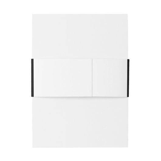 Black & White Pearl Champagne Glass Wedding Einladungsbanderole (Rückseitenbeispiel)