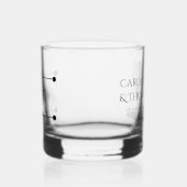 Black & White Pearl Champagne Glass Wedding Whiskyglas (Links)