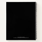 Black White Personalized Script Name Sketchbook Notizblock (Rückseite)