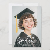 Black & White Photo 2026 Graduation Announcement (Vorderseite)