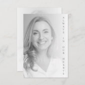 Black & White Photo for Memorial Service (Vorne/Hinten)