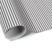 Black & White Pinstripe Halloween Geschenkpapier (Rolleneckpunkt)