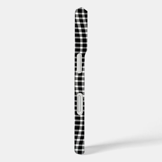 Black White Plaid Checker Seamless Pattern Case-Mate iPhone Hülle (Rückseite / Rechts)