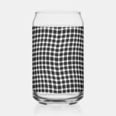 Black White Plaid Checker Seamless Pattern Dosenglas (Rechts)