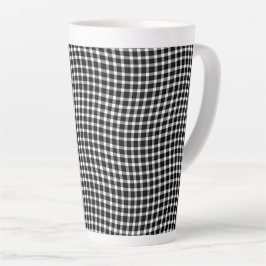 Black White Plaid Checker Seamless Pattern Milchtasse