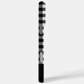 Black & White Plaid with Angel Custom Name Case-Mate iPhone Hülle (Rückseite / Rechts)