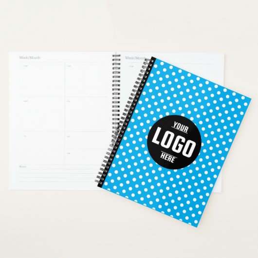 Black & White Polka Dot Custom 2026 Business Planer (Anzeige)