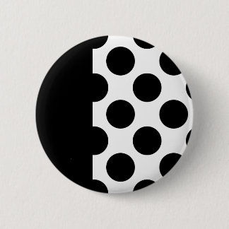 Black & White Polka dots Button