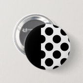 Black & White Polka dots Button (Vorne & Hinten)