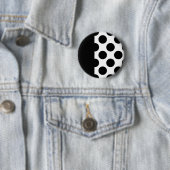 Black & White Polka dots Button (Beispiel)