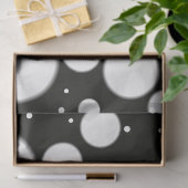 Black White Polka Dots Funky Pattern Decoupage Seidenpapier (Geschenk)