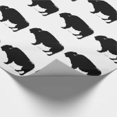 Black & White Pop Art Büffalo Bison Geschenkpapier (Ecke)